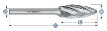 Karnasch 113075.020 - Tungsten carbide burr - Uncoated
