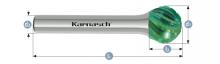 Karnasch 116093.020 - Tungsten carbide burr GREEN-TEC