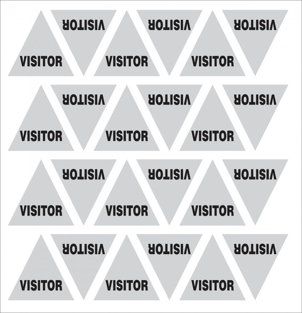 &#34;VISITOR&#34; Reflective triangle<span class=' ItemWarning' style='display:block;'>Item is usually in stock, but we&#39;ll be in touch if there&#39;s a problem<br /></span>