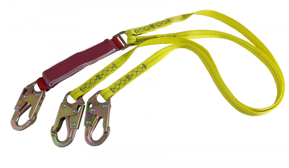 6FT EEA TWIN LANYARD W/3/4 HOOK<span class=' ItemWarning' style='display:block;'>Item is usually in stock, but we&#39;ll be in touch if there&#39;s a problem<br /></span>