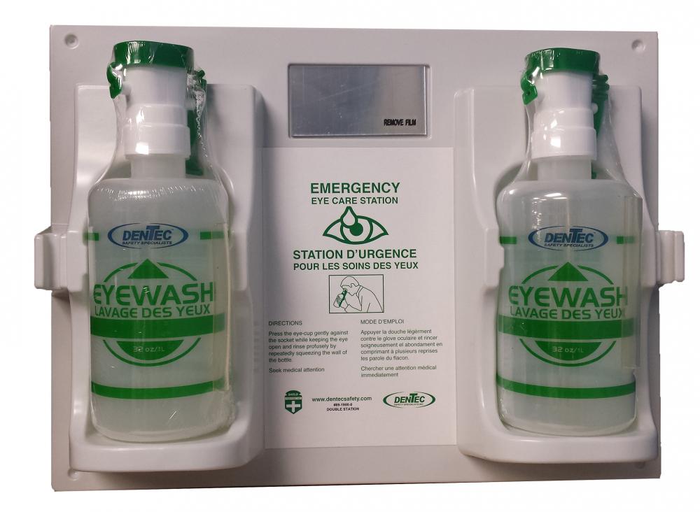 EYEWASH STATION WITH 2 - 1 LITER BOTTLES<span class=' ItemWarning' style='display:block;'>Item is usually in stock, but we&#39;ll be in touch if there&#39;s a problem<br /></span>