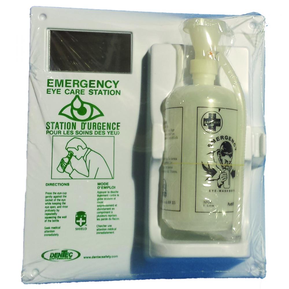 EYEWASH STATION WITH 1 - 1 LITER BOTTLE<span class=' ItemWarning' style='display:block;'>Item is usually in stock, but we&#39;ll be in touch if there&#39;s a problem<br /></span>