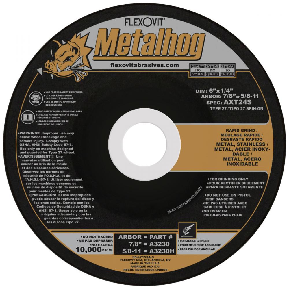 DEPRESSED CENTER GRINDING WHEEL<span class=' ItemWarning' style='display:block;'>Item is usually in stock, but we&#39;ll be in touch if there&#39;s a problem<br /></span>
