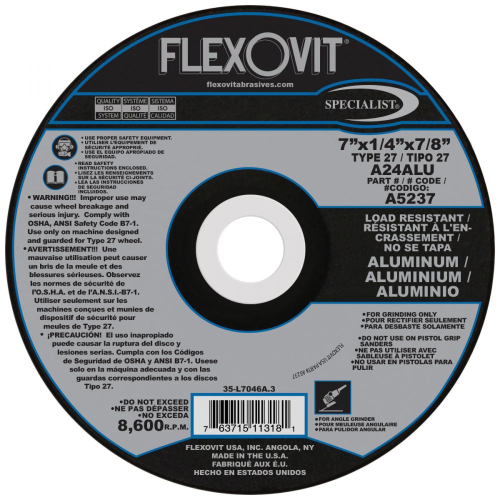 DEPRESSED CENTER GRINDING WHEEL<span class=' ItemWarning' style='display:block;'>Item is usually in stock, but we&#39;ll be in touch if there&#39;s a problem<br /></span>