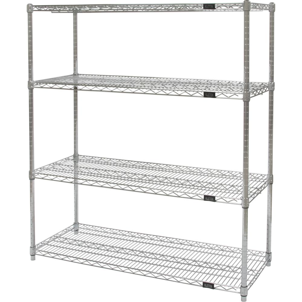 HD CHROME WIRE SHELF 18&#34;D X 60W X54&#34;H 4 SHELVES<span class=' ItemWarning' style='display:block;'>Item is usually in stock, but we&#39;ll be in touch if there&#39;s a problem<br /></span>