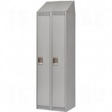 Kleton FN476 - LOCKER, ASMBLD,W/ST,1 TIER ,2 BANK, 24X18X72 GRY