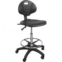 Kleton OR330 - ERGO STOOL,BLK,STEM CASTERS, 23"-33",250 LBS CAP