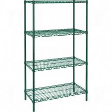 Kleton RN093 - Heavy-Duty Green Epoxy Finish Wire Shelving