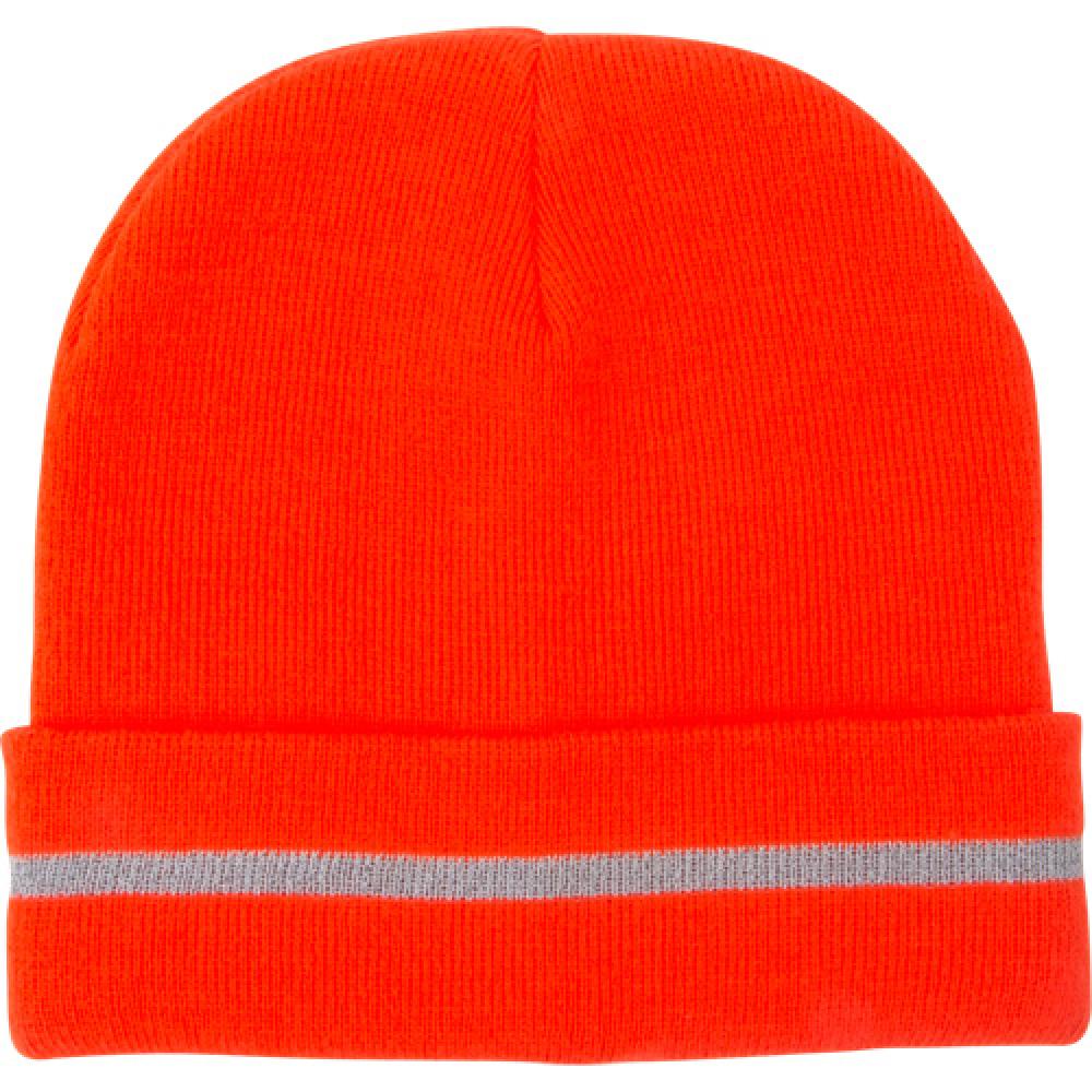 High Visibility Orange Knit Hat with Reflective Stripe<span class=' ItemWarning' style='display:block;'>Item is usually in stock, but we&#39;ll be in touch if there&#39;s a problem<br /></span>