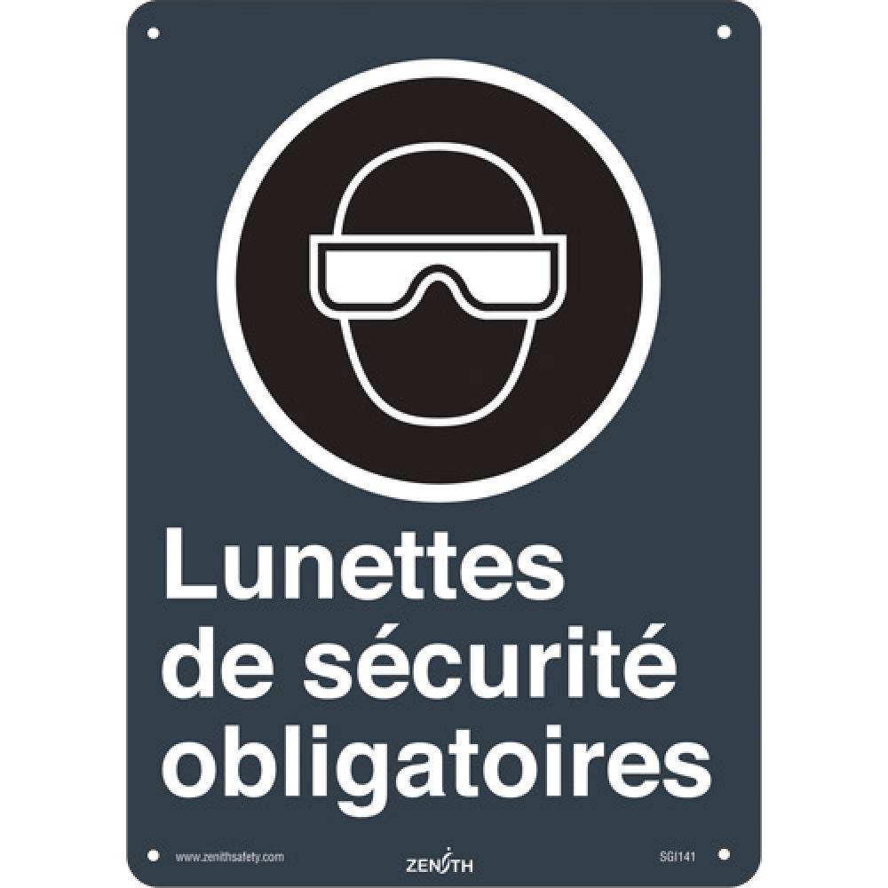 &#34;Lunettes de sécurité&#34; CSA Safety Sign<span class=' ItemWarning' style='display:block;'>Item is usually in stock, but we&#39;ll be in touch if there&#39;s a problem<br /></span>