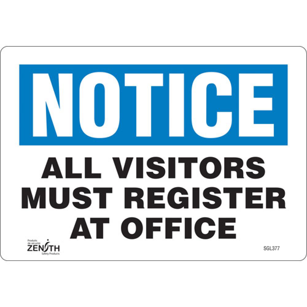 &#34;All Visitors Must Register&#34; Sign<span class=' ItemWarning' style='display:block;'>Item is usually in stock, but we&#39;ll be in touch if there&#39;s a problem<br /></span>