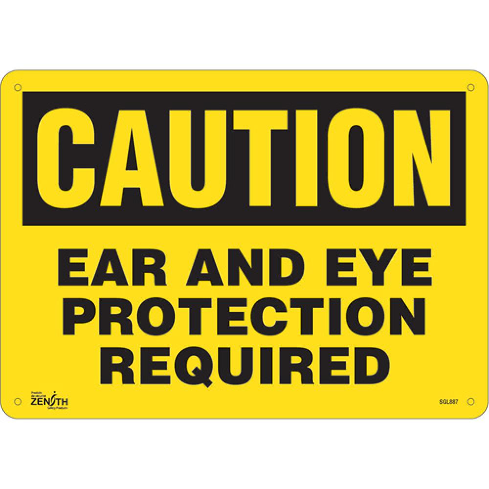 &#34;Ear And Eye Protection&#34; Sign<span class=' ItemWarning' style='display:block;'>Item is usually in stock, but we&#39;ll be in touch if there&#39;s a problem<br /></span>