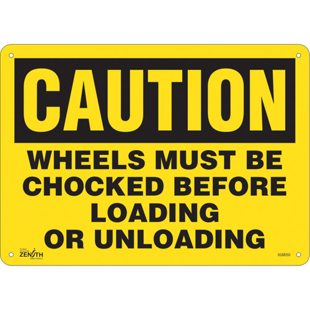 &#34;Wheels Must Be Chocked&#34; Sign<span class=' ItemWarning' style='display:block;'>Item is usually in stock, but we&#39;ll be in touch if there&#39;s a problem<br /></span>