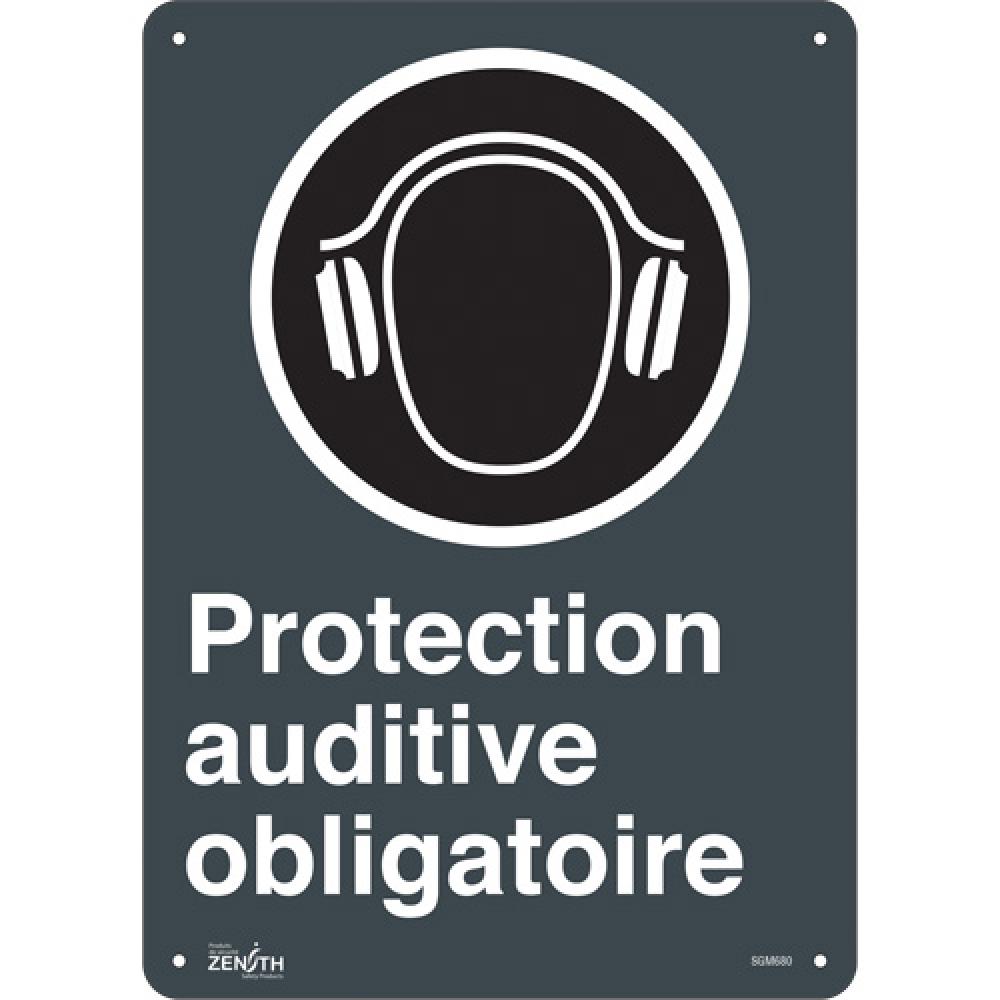 &#34;Protection Auditive Obligatoire&#34; Sign<span class=' ItemWarning' style='display:block;'>Item is usually in stock, but we&#39;ll be in touch if there&#39;s a problem<br /></span>