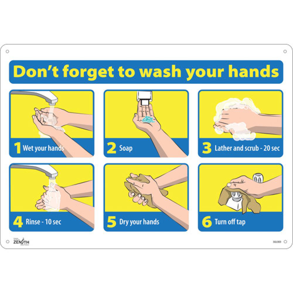 &#34;Don&#39;t Forget to Wash Your Hands&#34; Pictogram Sign<span class=' ItemWarning' style='display:block;'>Item is usually in stock, but we&#39;ll be in touch if there&#39;s a problem<br /></span>