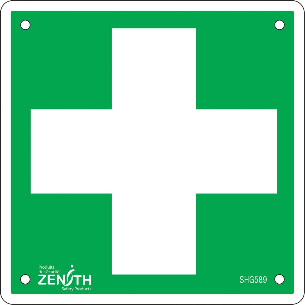 SIGN 6&#34; SQUARE FIRST AIDPICTO, ALUM<span class=' ItemWarning' style='display:block;'>Item is usually in stock, but we&#39;ll be in touch if there&#39;s a problem<br /></span>
