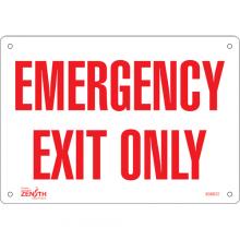 Zenith Safety Products SGM072 - "Emergency Exit" Sign