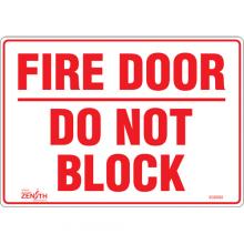 Zenith Safety Products SGM088 - "Fire Door" Sign