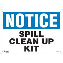 Zenith Safety Products SGM132 - "Spill Clean Up Kit" Sign
