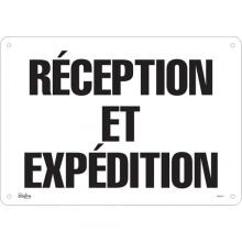 Zenith Safety Products SGM178 - "Réception et Expédition" Sign
