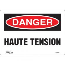 Zenith Safety Products SGM389 - "Haute Tension" Sign