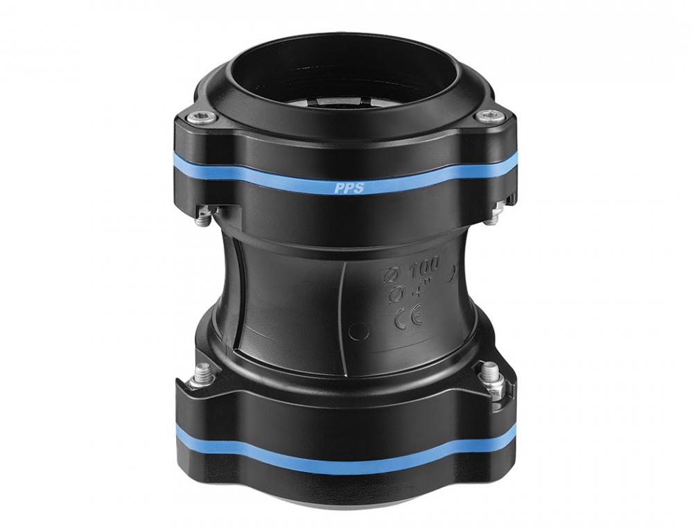 Straight Union 100mm PPS CRN<span class=' ItemWarning' style='display:block;'>Item is usually in stock, but we&#39;ll be in touch if there&#39;s a problem<br /></span>