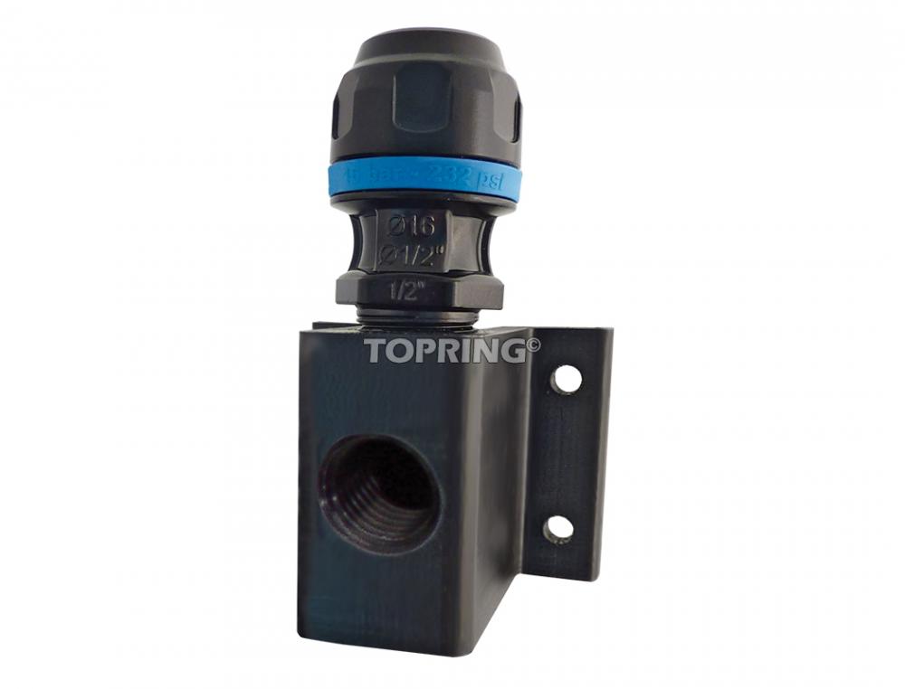 1 Port Aluminum Wall Manifold 3/8 (F) NPT for 16 mm S08<span class=' ItemWarning' style='display:block;'>Item is usually in stock, but we&#39;ll be in touch if there&#39;s a problem<br /></span>