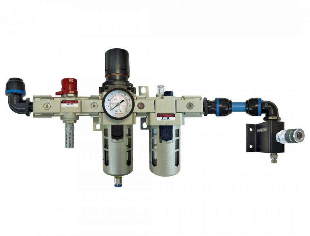 FRL Unit and Wall Manifold With 1 Steel Coupler Ultraflo for 16 mm S08<span class=' ItemWarning' style='display:block;'>Item is usually in stock, but we&#39;ll be in touch if there&#39;s a problem<br /></span>