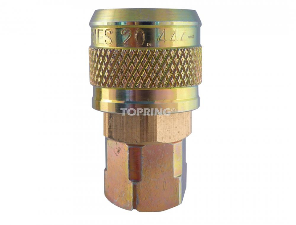 1/4 Industrial Brass Quick Coupler 3/8 (F) NPT<span class=' ItemWarning' style='display:block;'>Item is usually in stock, but we&#39;ll be in touch if there&#39;s a problem<br /></span>