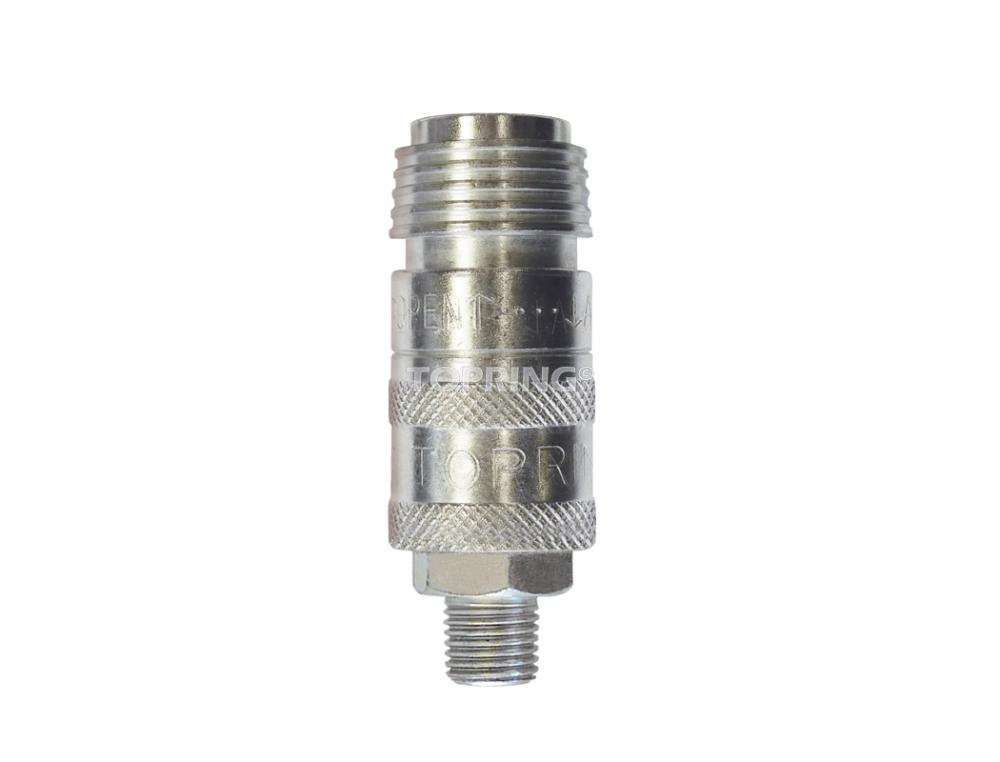 1/4 Universal Steel Quick Coupler 1/4 (M) NPT<span class=' ItemWarning' style='display:block;'>Item is usually in stock, but we&#39;ll be in touch if there&#39;s a problem<br /></span>