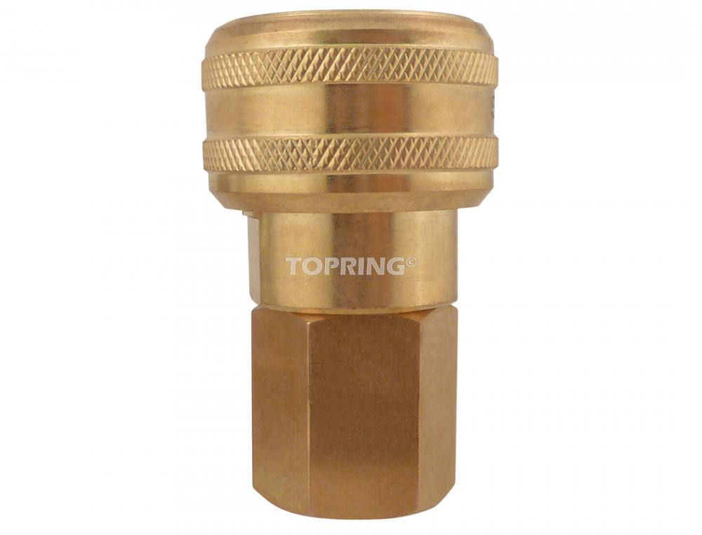 3/8 Industrial Brass Quick Coupler 1/2 (F) NPT<span class=' ItemWarning' style='display:block;'>Item is usually in stock, but we&#39;ll be in touch if there&#39;s a problem<br /></span>