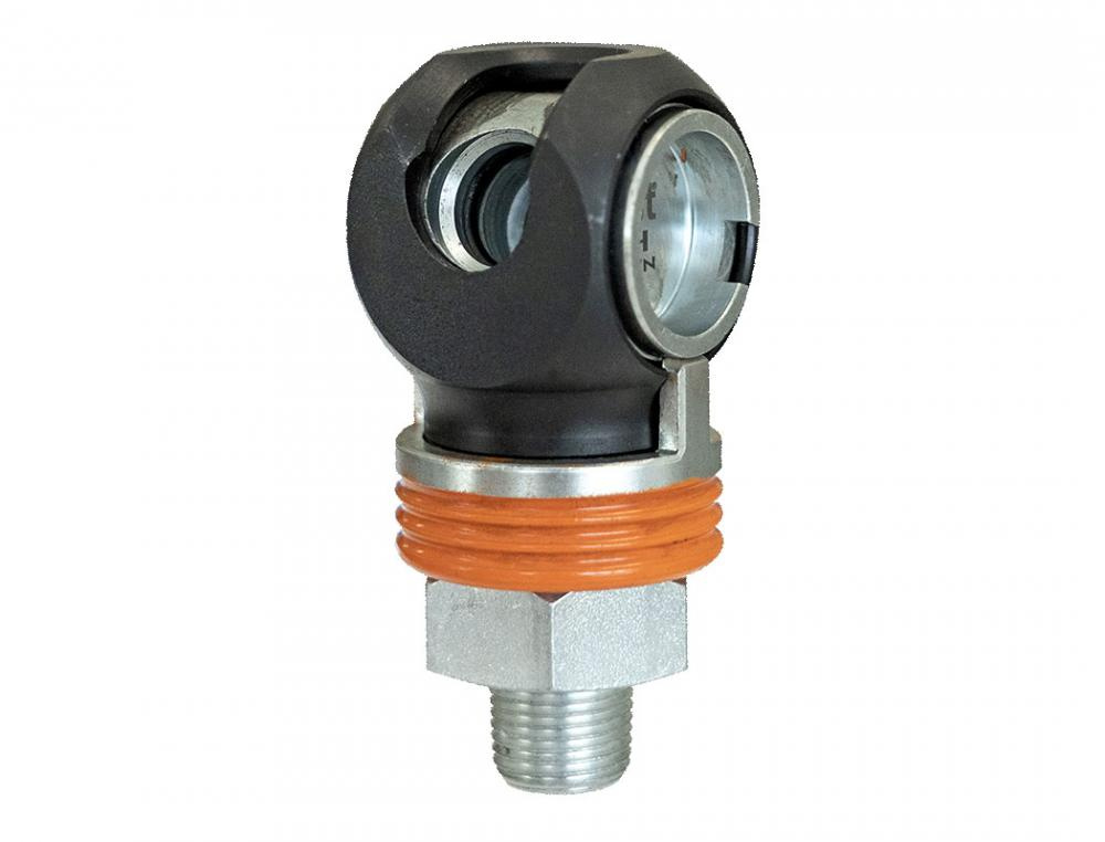 1/2 Industrial Steel Swing Quick Coupler 3/8 (M) NPT<span class=' ItemWarning' style='display:block;'>Item is usually in stock, but we&#39;ll be in touch if there&#39;s a problem<br /></span>