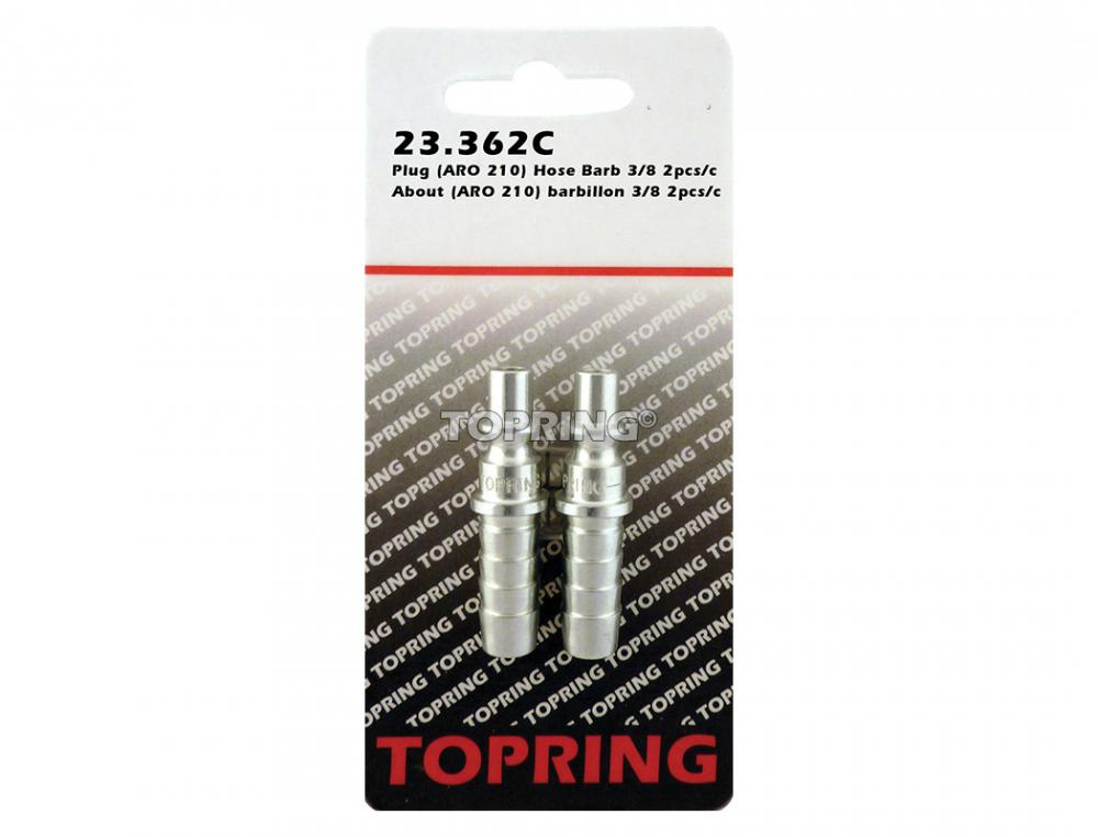 1/4 Aro 210 Steel Coupler Plug With 3/8 Hose Barb<span class=' ItemWarning' style='display:block;'>Item is usually in stock, but we&#39;ll be in touch if there&#39;s a problem<br /></span>