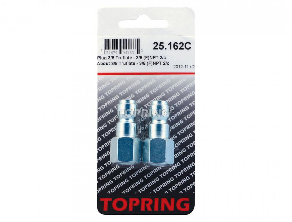 3/8 Truflate Steel Coupler Plug 3/8 (F) NPT<span class=' ItemWarning' style='display:block;'>Item is usually in stock, but we&#39;ll be in touch if there&#39;s a problem<br /></span>
