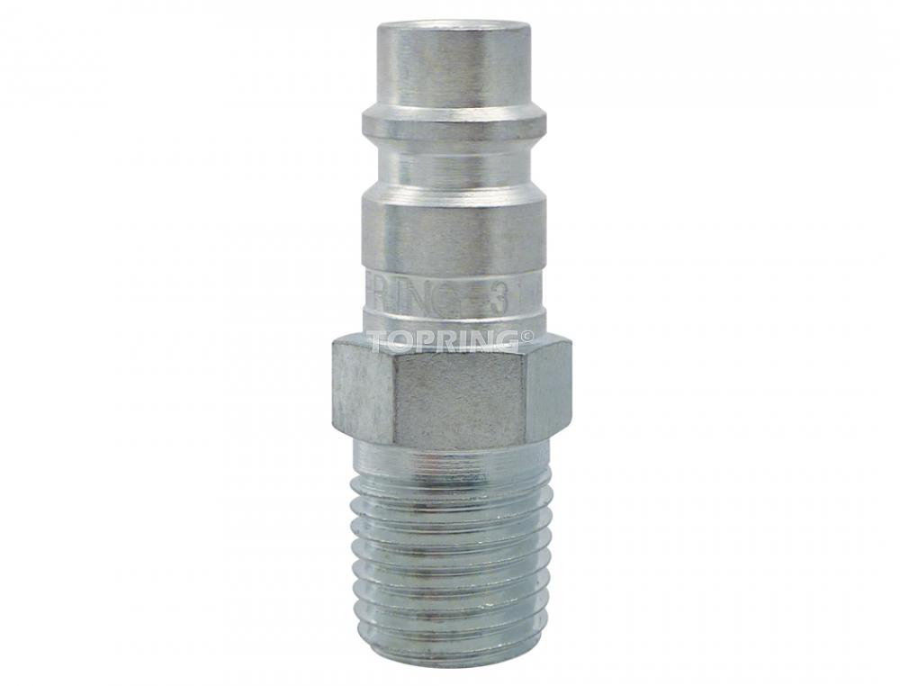Ultraflo 7.8 mm Steel Coupler Plug 1/4 (M) NPT<span class=' ItemWarning' style='display:block;'>Item is usually in stock, but we&#39;ll be in touch if there&#39;s a problem<br /></span>