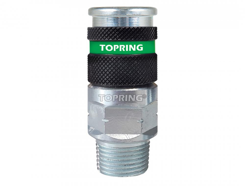 Ultraflo 7.8 mm Steel Quick Coupler 1/2 (M) NPT<span class=' ItemWarning' style='display:block;'>Item is usually in stock, but we&#39;ll be in touch if there&#39;s a problem<br /></span>
