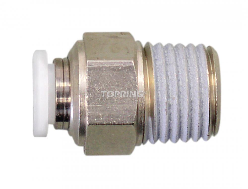 8 mm Push-to-Connect to 3/8 (M) NPT Adapter<span class=' ItemWarning' style='display:block;'>Item is usually in stock, but we&#39;ll be in touch if there&#39;s a problem<br /></span>