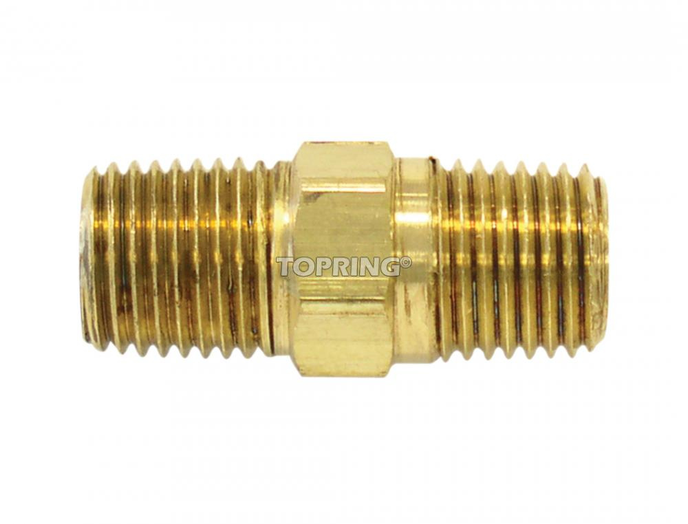 Brass Hexagonal Union 1/2 (M) NPT<span class=' ItemWarning' style='display:block;'>Item is usually in stock, but we&#39;ll be in touch if there&#39;s a problem<br /></span>