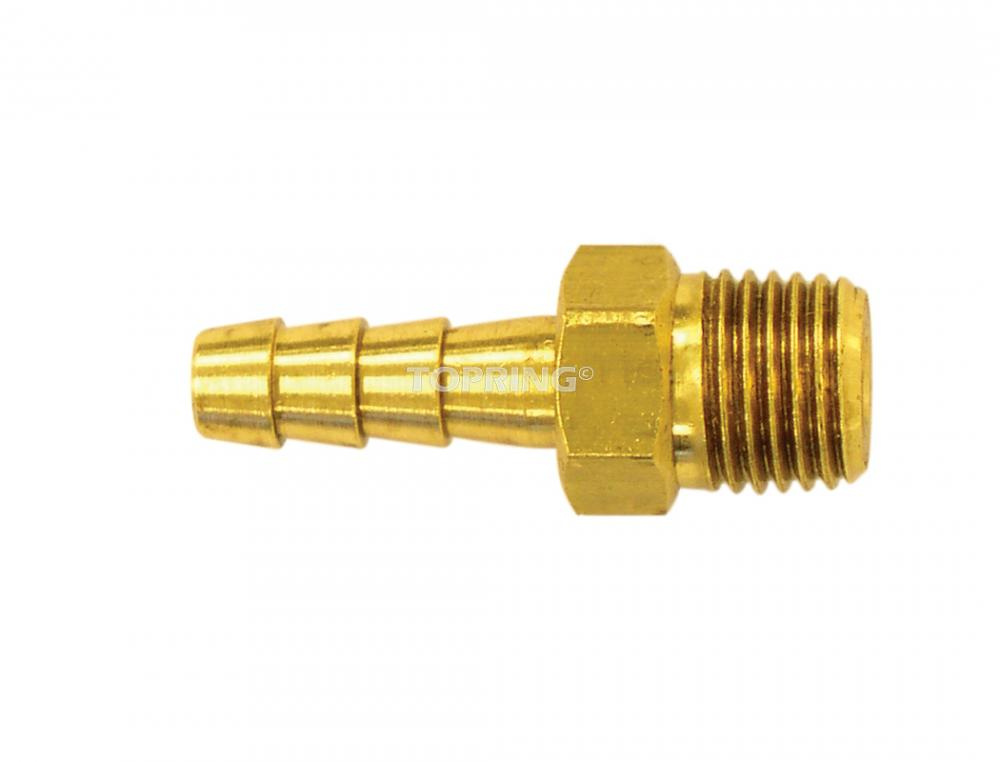 Brass Swivel Hose Barb Adapter 3/8 to 3/8 (M)<span class=' ItemWarning' style='display:block;'>Item is usually in stock, but we&#39;ll be in touch if there&#39;s a problem<br /></span>