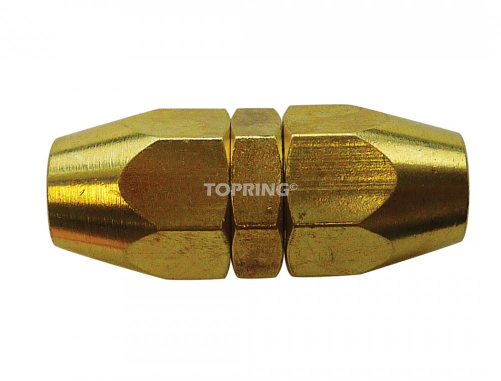 Brass Reusable Union 1/4 I.D. 3/8 O.D.<span class=' ItemWarning' style='display:block;'>Item is usually in stock, but we&#39;ll be in touch if there&#39;s a problem<br /></span>