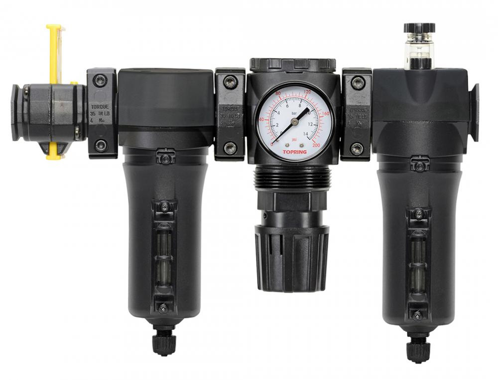 5 Micron FRL Unit 30 to 125 PSI 3/8 (F) NPT With Shut-off Valve S50<span class=' ItemWarning' style='display:block;'>Item is usually in stock, but we&#39;ll be in touch if there&#39;s a problem<br /></span>