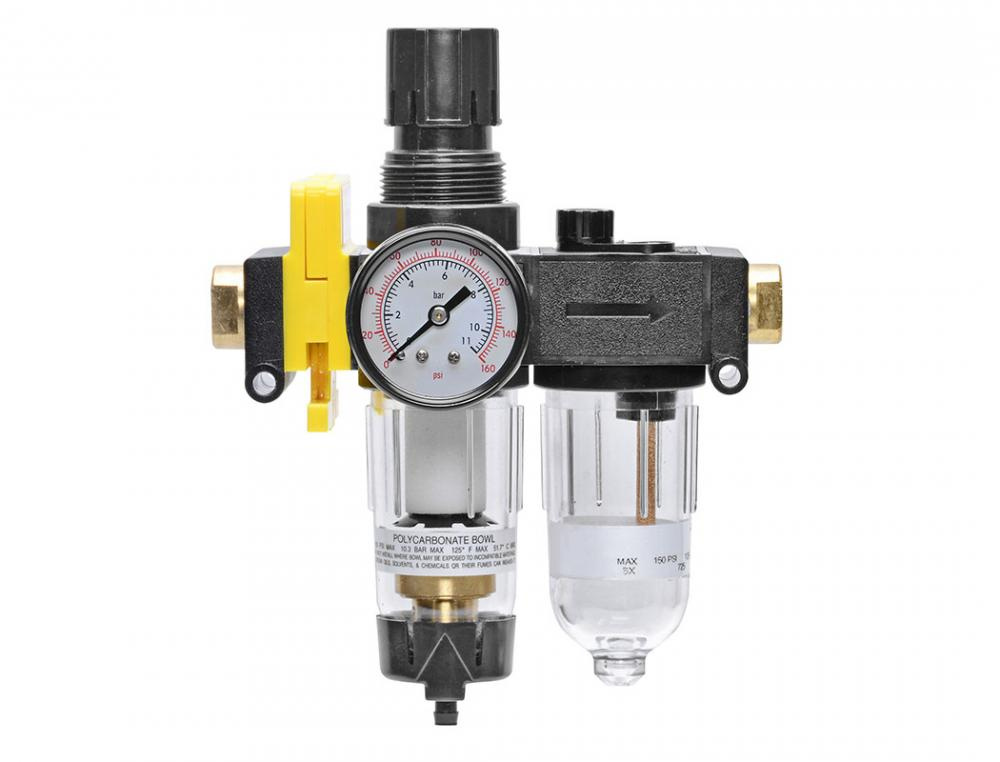 5 Micron FRL Unit 15 to 125 PSI 1/4 (F) NPT With Shut-off Valve S50<span class=' ItemWarning' style='display:block;'>Item is usually in stock, but we&#39;ll be in touch if there&#39;s a problem<br /></span>