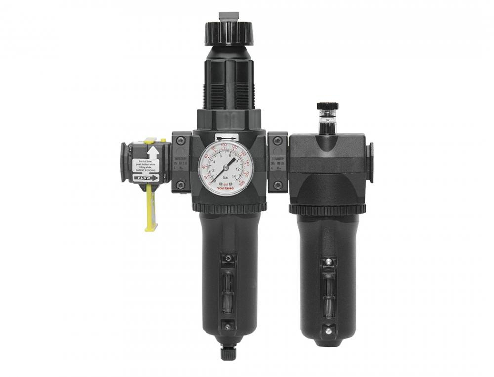 5 Micron FRL Unit 30 to 125 PSI 3/4 (F) NPT With Shut-off Valve S50<span class=' ItemWarning' style='display:block;'>Item is usually in stock, but we&#39;ll be in touch if there&#39;s a problem<br /></span>