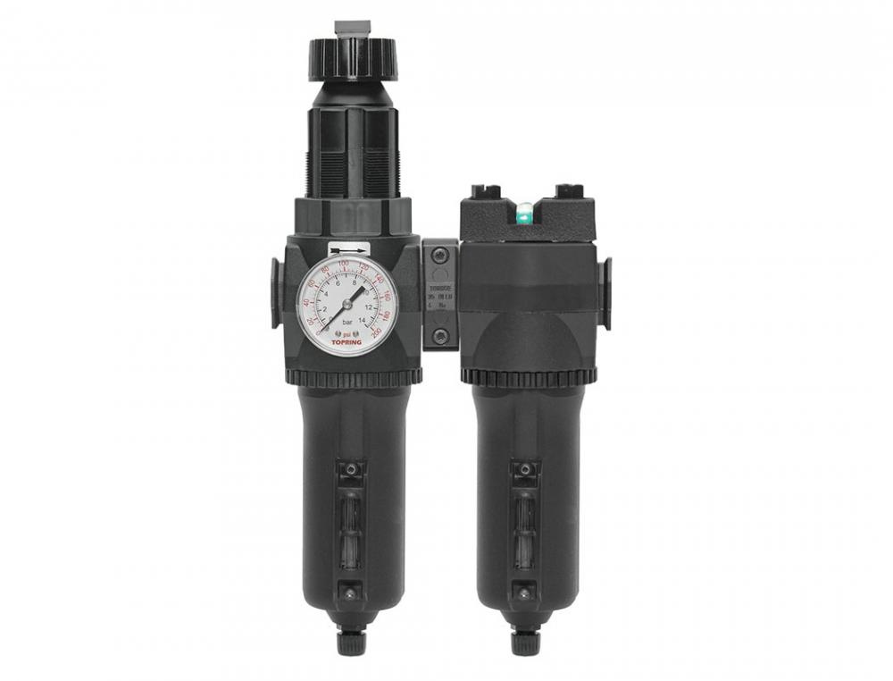 5 Micron Filter Regulator 30 to 125 PSI and 0.01 Micron Coalescing Filter 3/4 (F) NPT S50<span class=' ItemWarning' style='display:block;'>Item is usually in stock, but we&#39;ll be in touch if there&#39;s a problem<br /></span>