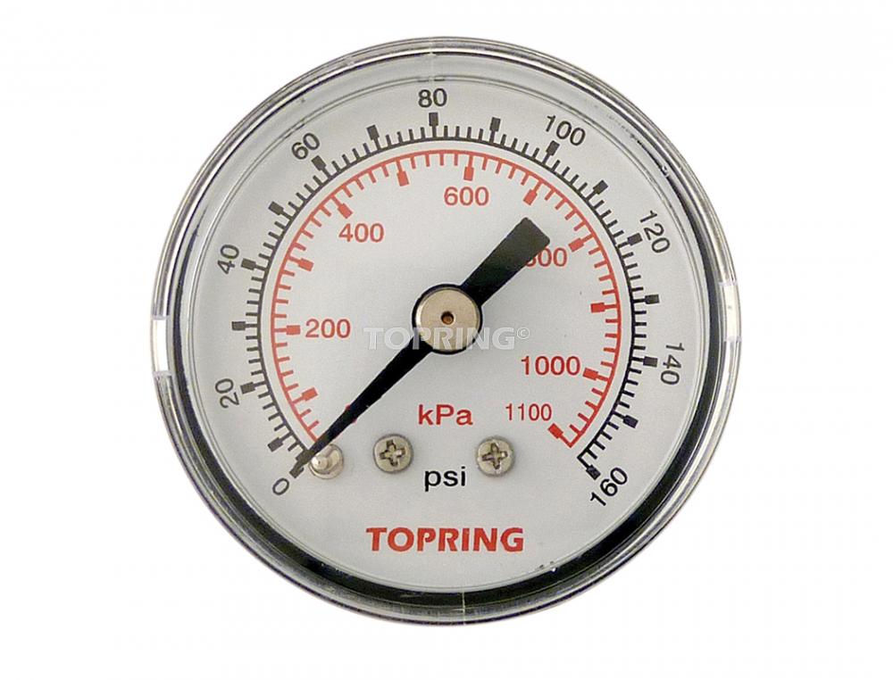 1-1/2 In. Steel Dry Gauge 0 to 160 PSI<span class=' ItemWarning' style='display:block;'>Item is usually in stock, but we&#39;ll be in touch if there&#39;s a problem<br /></span>