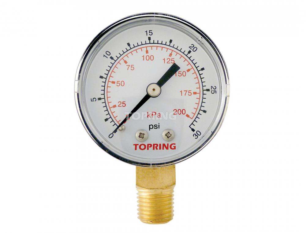 Gauge 2&#34; - 1/4NPT LM 0-30<span class=' ItemWarning' style='display:block;'>Item is usually in stock, but we&#39;ll be in touch if there&#39;s a problem<br /></span>