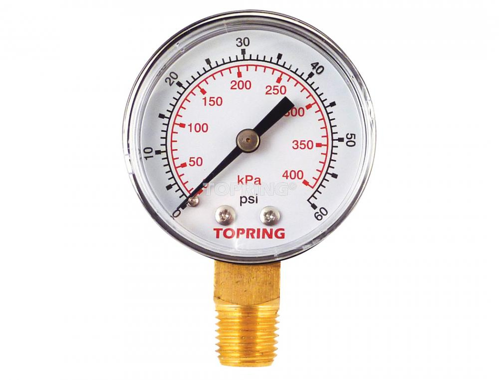 2-1/2 In. Steel Dry Gauge 0 to 60 PSI<span class=' ItemWarning' style='display:block;'>Item is usually in stock, but we&#39;ll be in touch if there&#39;s a problem<br /></span>