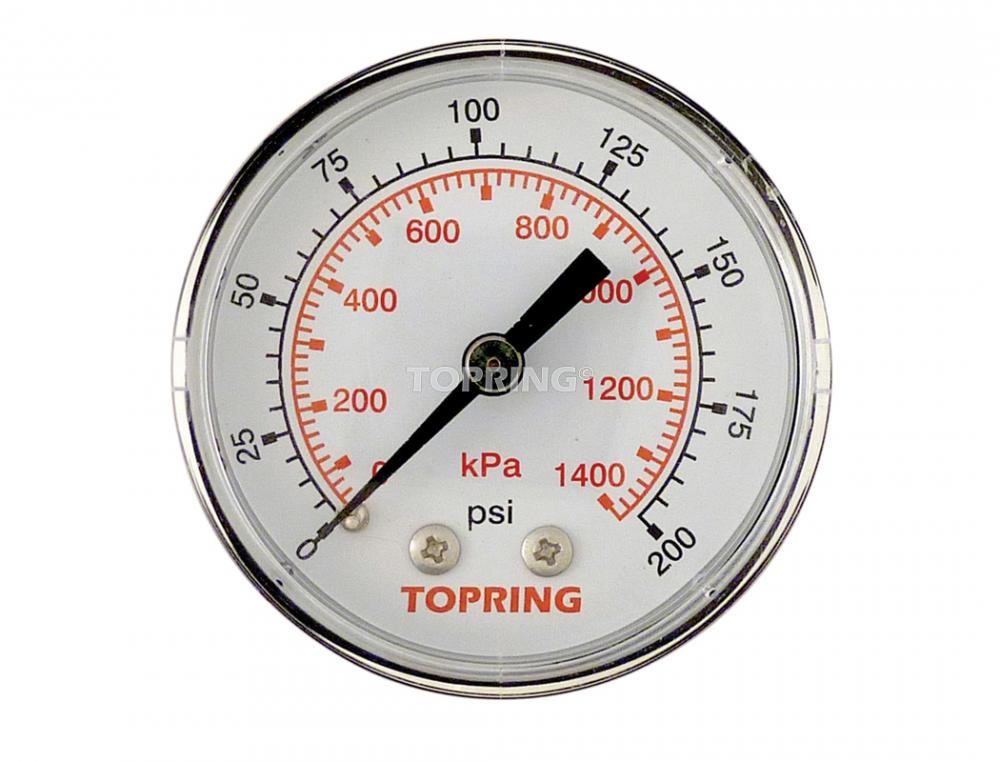 2 In. Steel Dry Gauge 0 to 200 PSI<span class=' ItemWarning' style='display:block;'>Item is usually in stock, but we&#39;ll be in touch if there&#39;s a problem<br /></span>