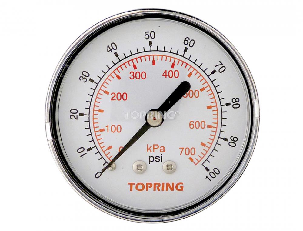 2-1/2 In. Steel Dry Gauge 0 to 100 PSI<span class=' ItemWarning' style='display:block;'>Item is usually in stock, but we&#39;ll be in touch if there&#39;s a problem<br /></span>
