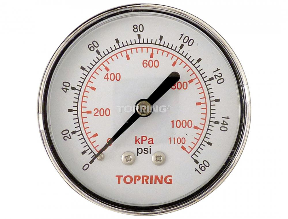 2-1/2 In. Steel Dry Gauge 0 to 160 PSI<span class=' ItemWarning' style='display:block;'>Item is usually in stock, but we&#39;ll be in touch if there&#39;s a problem<br /></span>